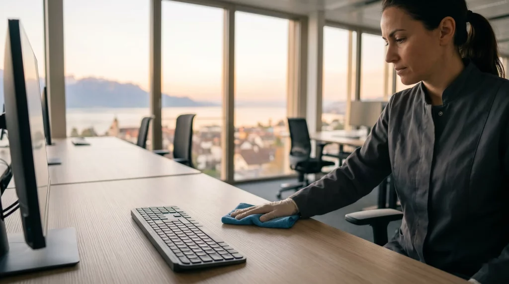 Nettoyage de bureau à Lausanne par Swiss Services