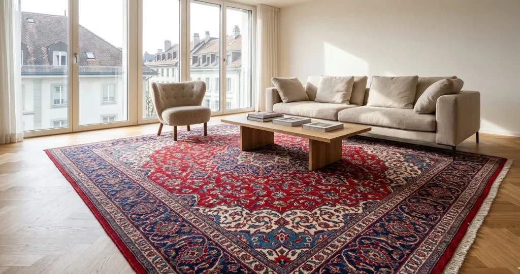 Nettoyage de tapis à Lausanne par les équipes Swiss Services