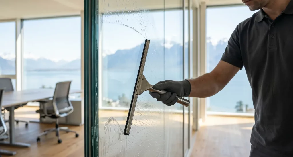 Entreprise de nettoyage à Vevey Swiss Services en intervention sur la Riviera